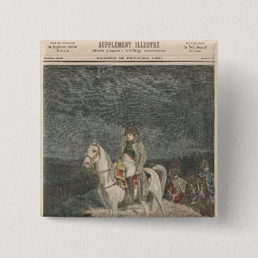 Le Petit Journal Vierkante Button 5,1 Cm (Voorkant)