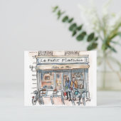 LE PETIT PLATEAU Paris Uitnodiging Briefkaart (Staand voorkant)