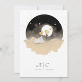 Le Petit Prince and Bride Save the Date Uitnodigin Kaart (Achterkant)