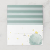 Le Petit Prince | Baby shower-plaatskaart Plaatskaartje (Buitenkant ongevouwen)