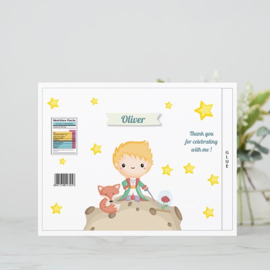 Le Petit Prince Chips Bag Party Favor Bag (Staand voorkant)