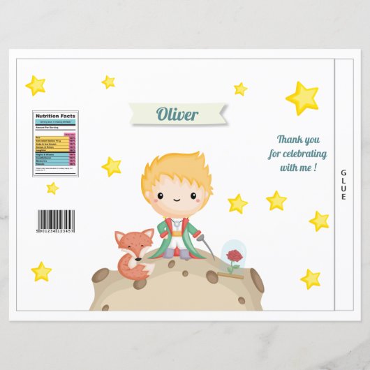 Le Petit Prince Chips Bag Party Favor Bag (Voorkant)