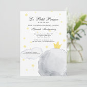 Le Petit Prince | Uitnodiging tot Baby shower (Staand voorkant)