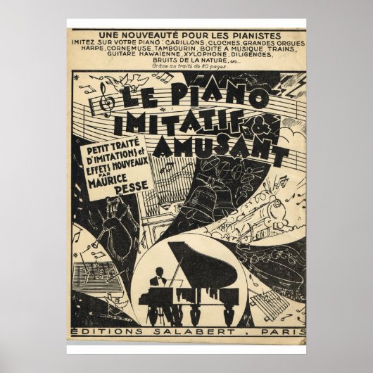 Le Piano imitatif et amusant Poster (Voorkant)