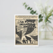 Le Piano Imitatif et Amusant, velmuziek Briefkaart (Staand voorkant)