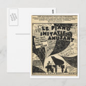 Le Piano Imitatif et Amusant, velmuziek Briefkaart (Voorkant / Achterkant)