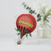 Le Pilote Hot Air Ballon 2 Briefkaart (Staand voorkant)
