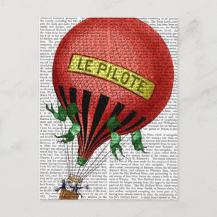 Le Pilote Hot Air Ballon 2 Briefkaart