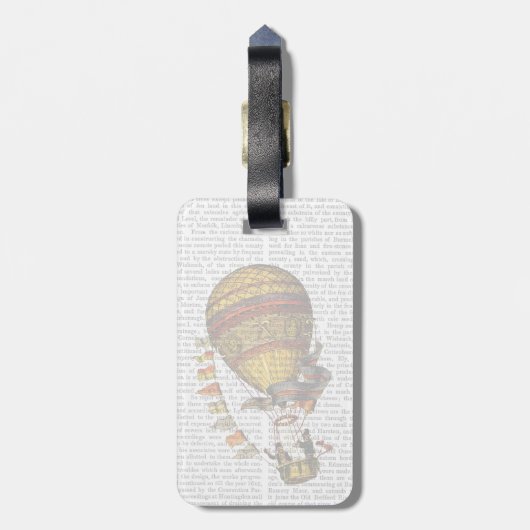 Le Pilote Hot Air-ballon Bagagelabel (Achterkant verticaal)