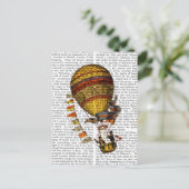 Le Pilote Hot Air-ballon Briefkaart (Staand voorkant)