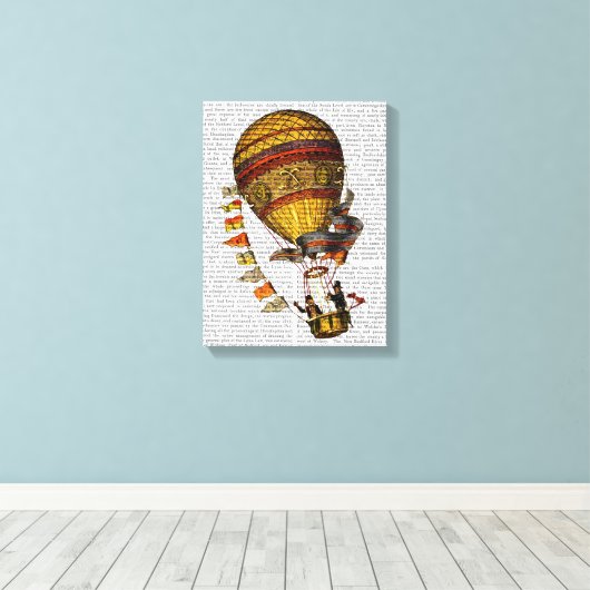 Le Pilote Hot Air-ballon Canvas Afdruk (Insitu (Houten vloer))