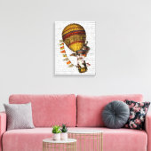 Le Pilote Hot Air-ballon Canvas Afdruk (Insitu (Woonkamer))