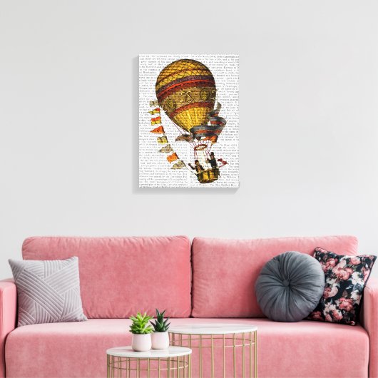Le Pilote Hot Air-ballon Canvas Afdruk (Insitu (Woonkamer))