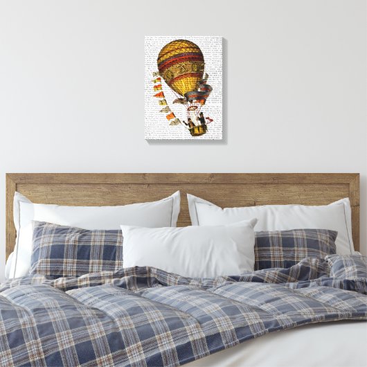 Le Pilote Hot Air-ballon Canvas Afdruk (Insitu (Slaapkamer))