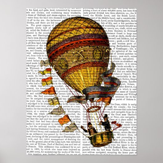 Le Pilote Hot Air-ballon Poster (Voorkant)