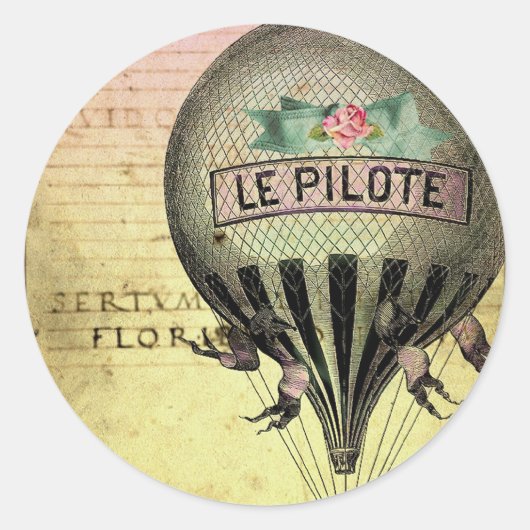 *Le PiLoTe* Ronde Sticker (Voorkant)