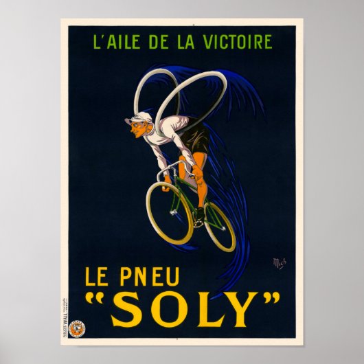 Le Pneu Soly France Vintage Poster 1922 (Voorkant)