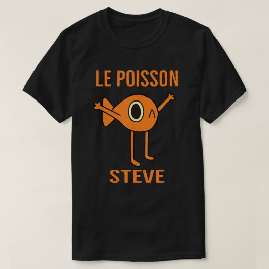 Le Poisson Steve Funny Fish voor Kids vrouwen Mann T-shirt (Design voorkant)