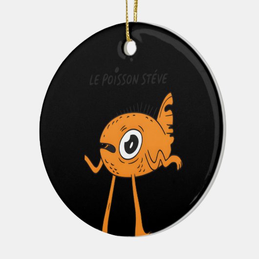 Le Poisson Steve Schattige & Grappig Keramisch Ornament (Links)