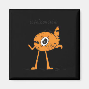 Le Poisson Steve Schattige & Grappig Magneet