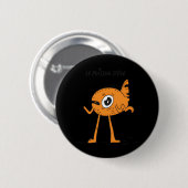 Le Poisson Steve Schattige & Grappig Ronde Button 5,7 Cm (Voorkant /achterkant)