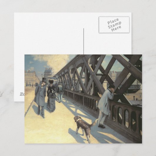 Le Pont de L'Europe, 1876 Briefkaart (Voorkant / Achterkant)