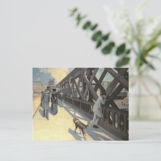 Le Pont de L'Europe, 1876 Briefkaart (Staand voorkant)