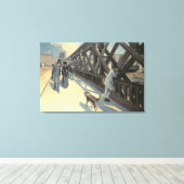Le Pont de L'Europe, 1876 Canvas Afdruk (Insitu (Houten vloer))