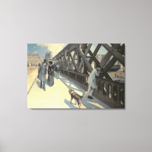 Le Pont de L'Europe, 1876 Canvas Afdruk