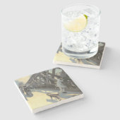 Le Pont de L'Europe, 1876 Stenen Onderzetter (Zijkant)