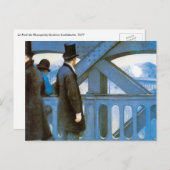 Le Pont de l'Europe by Gustave Caillebotte Briefkaart (Voorkant / Achterkant)