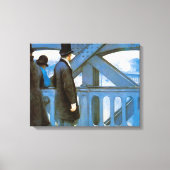 Le Pont de l'Europe by Gustave Caillebotte Canvas Afdruk (Voorkant)