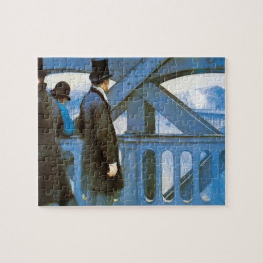 Le Pont de l'Europe by Gustave Caillebotte Legpuzzel (Horizontaal)