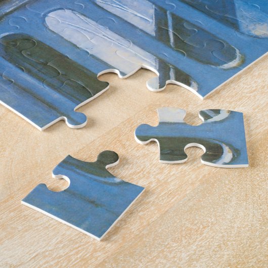 Le Pont de l'Europe by Gustave Caillebotte Legpuzzel (Zijkant)