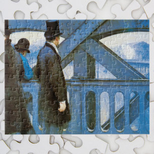 Le Pont de l'Europe by Gustave Caillebotte Legpuzzel