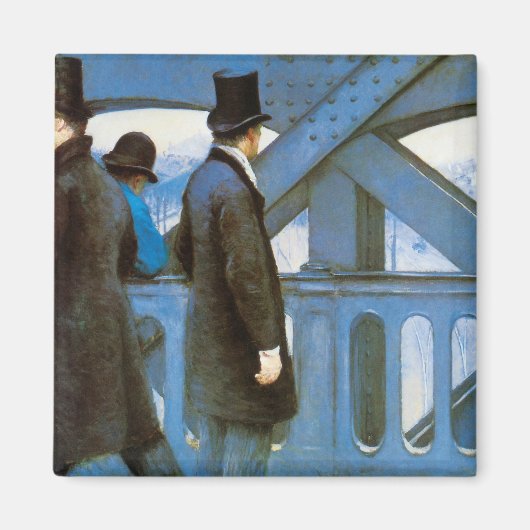 Le Pont de l'Europe by Gustave Caillebotte Magneet (Voorkant)