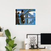 Le Pont de l'Europe by Gustave Caillebotte Poster (Thuiskantoor)