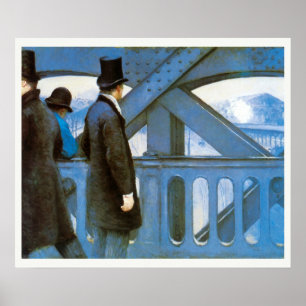 Le Pont de l'Europe by Gustave Caillebotte Poster