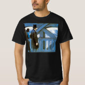 Le Pont de l'Europe by Gustave Caillebotte T-shirt (Voorkant)