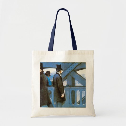 Le Pont de l'Europe by Gustave Caillebotte Tote Bag (Voorkant)
