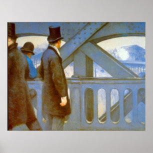 Le Pont de L'Europe door Gustave Caillebotte Poster