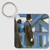 Le Pont de l'Europe door Gustave Caillebotte Sleutelhanger (Voorkant)