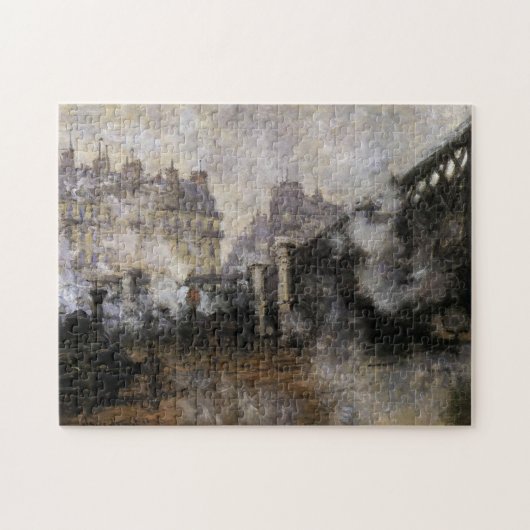 Le Pont de l'Europe, Gare Saint-Lazare Monet Fine Legpuzzel (Horizontaal)