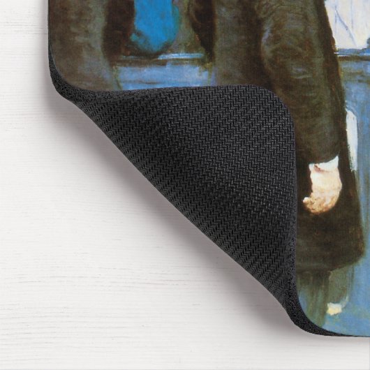 Le Pont de l'Europe van Gustave Caillebotte Muismat (Hoek)