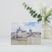 Le Pont de Moret, Alfred Sisley Briefkaart (Staand voorkant)