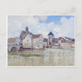 Le Pont de Moret, Alfred Sisley Briefkaart (Voorkant)