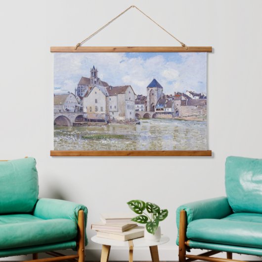 Le Pont de Moret, Alfred Sisley Hangend Wandkleed (Woonkamer)