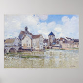 Le Pont de Moret, Alfred Sisley Poster (Voorkant)