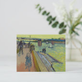 Le Pont de Trinquetaille | Vincent van Gogh Briefkaart (Staand voorkant)
