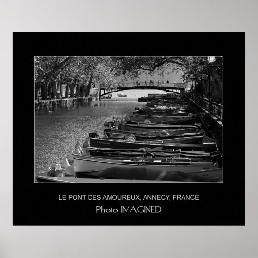 LE PONT DES AMOURS, ANNECY, FRANKRIJK POSTER (Voorkant)